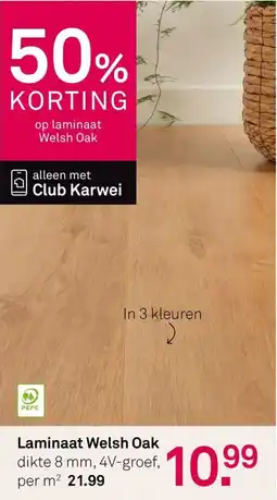 Karwei Laminaat Welsh Oak aanbieding
