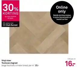 Karwei Vinyl Vloer Toulouse Visgraat aanbieding