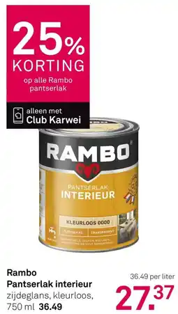 Karwei Rambo Pantserlak interieur aanbieding