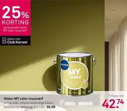 Karwei Histor MY color muurverf aanbieding