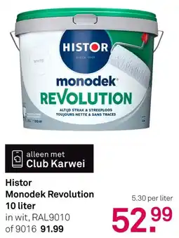 Karwei Histor Monodek Revolution aanbieding