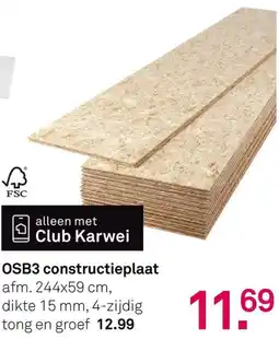 Karwei OSB3 Constructieplaat aanbieding