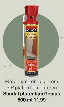 Karwei Soudal platenlijm Genius aanbieding