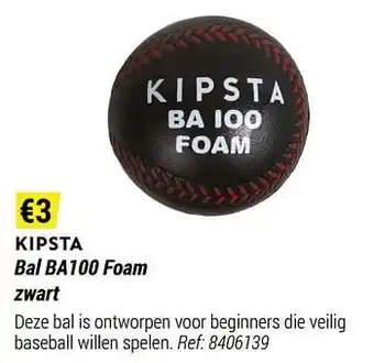 Decathlon Bal ba100 foam zwart aanbieding