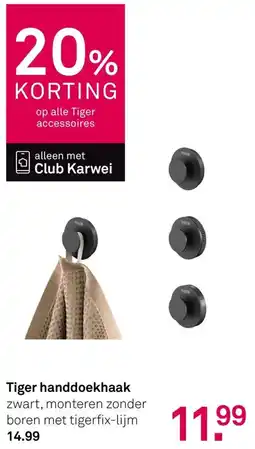 Karwei Tiger Handdoekhaak aanbieding