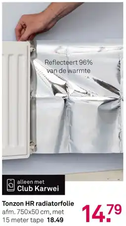 Karwei Tonzon HR Radiatorfolie aanbieding
