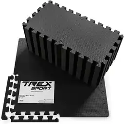 Decathlon Puzzelmat voor fitness Trex Sport EVA-schuim 4,76 m² 10 mm 48 st aanbieding