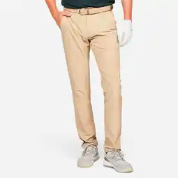 Decathlon Golfbroek voor heren WW500 chino beige aanbieding