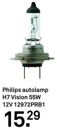 Karwei Philips autolamp H7 Vision 55W 12V 12972PRB1 aanbieding