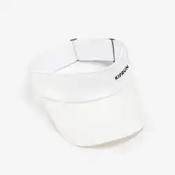 Decathlon Zonneklep voor hardlopen volwassenen v2 wit aanbieding