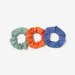 Decathlon Sportscrunchie voor het haar, pakket van 3 elastieken aanbieding