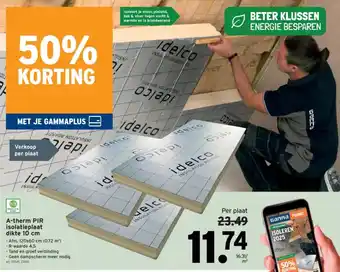 A Therm PIR isolatieplaat dikte 10 cm