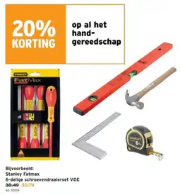 GAMMA Op Al Het Handgereedschap aanbieding