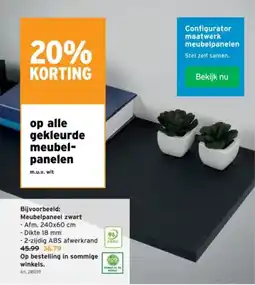 GAMMA Gekleurde Meubelpanelen aanbieding