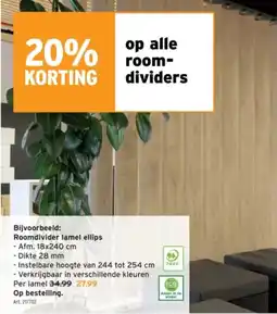 GAMMA Roomdividers aanbieding