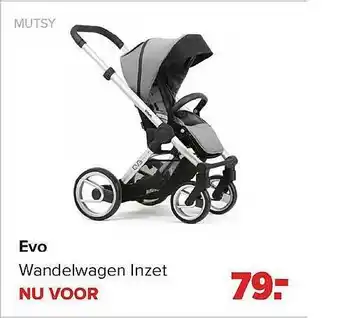 Baby-Dump Evo Wandelwagen Inzet Mutsy aanbieding