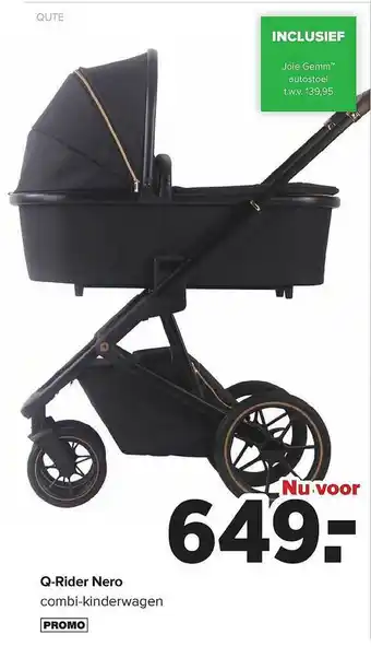 Baby-Dump Q-rider Nero Combi-kinderwagen Qute aanbieding