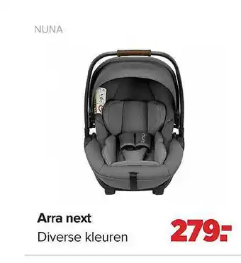 Baby-Dump Arra Next Nuna aanbieding