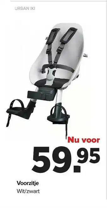 Baby-Dump Voorzitje Wit Zwart Urban Iki aanbieding