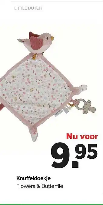 Baby-Dump Knuffeldoekje Flowers & Butterflie Little Dutch aanbieding