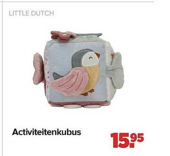 Baby-Dump Activiteitenkubus Little Dutch aanbieding