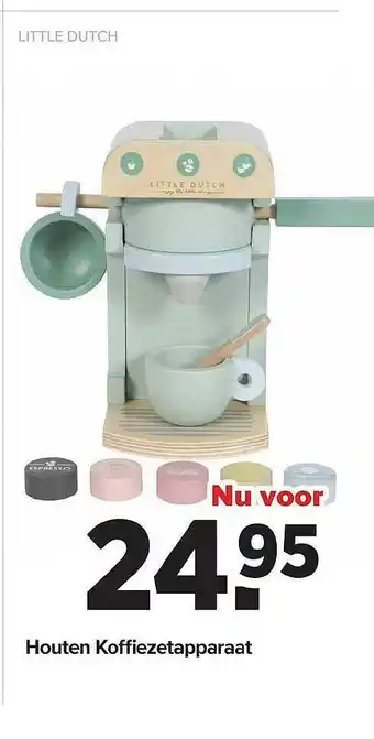 Baby-Dump Houten Koffiezetapparaat Little Dutch aanbieding