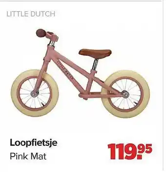 Baby-Dump Loopfietsje Pink Mat Little Dutch aanbieding