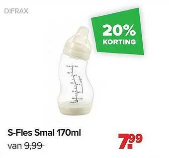 Baby-Dump S-fles Smal Difrax aanbieding