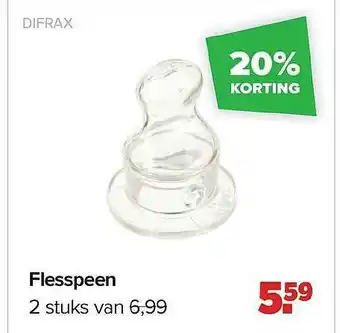 Baby-Dump Flesspeen 2 Stuks Difrax aanbieding