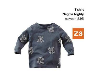 Baby-Dump T-shirt Negros Nighty aanbieding
