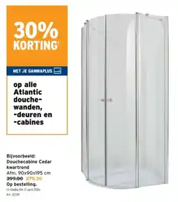 GAMMA Atlantic Douchewanden, Deuren en Cabines aanbieding