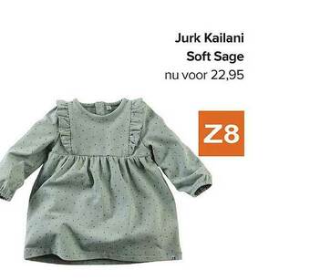 Baby-Dump Jurk Kailani Soft Sage aanbieding