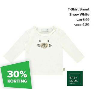 Baby-Dump T-shirt Snout Snow White aanbieding