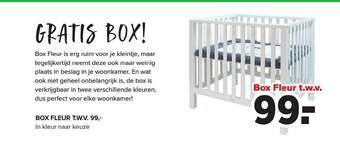 Baby-Dump Box Fleur T.w.v. aanbieding