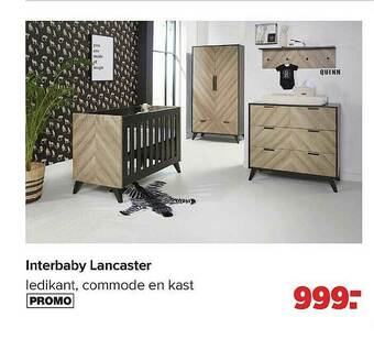 Baby-Dump Interbaby Lancaster Ledikant Commode En Kast aanbieding
