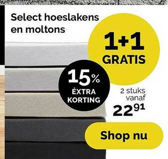 Beter Bed Hoeslakens En Moltons aanbieding