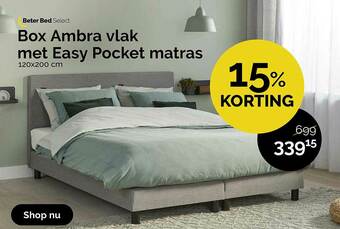 Beter Bed Box Ambra Vlak Met Easy Pocket Matras aanbieding