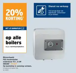 GAMMA Boilers aanbieding