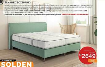 Sleepworld Sanamed Boxspring aanbieding
