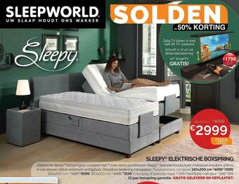 Sleepworld Sleepy Elektrische Boxspring aanbieding