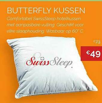 Sleepworld Butterfly Kussen aanbieding
