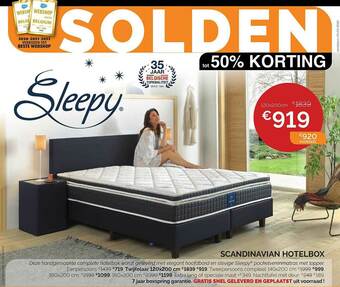 Sleepworld Sleepy Scandinavian Hotelbox aanbieding