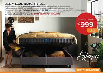 Sleepworld Sleepy Scandinavian Storage aanbieding