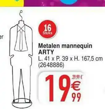 Cora Metalen Mannequin Arty aanbieding