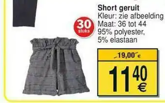 Cora Short Geruit aanbieding