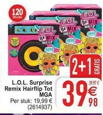 Cora L.o.l. Surprise Remix Hairflip Tot Mga aanbieding
