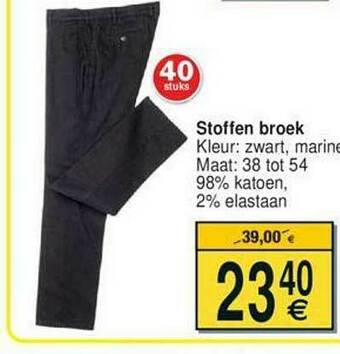 Cora Stoffen Broek aanbieding