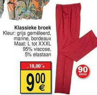 Cora Klassieke Broek aanbieding