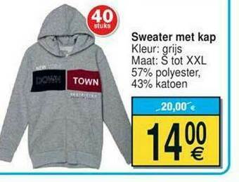 Cora Sweater Met Kap aanbieding