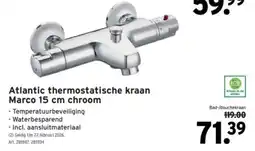 GAMMA Atlantic thermostatische kraan Marco Bad / Douchekraan aanbieding